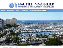 Tablet Screenshot of nautileimmobilier.com